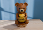 Personalized Teddy Bear Night Light – Custom Baby Room Decor Gift | 4"