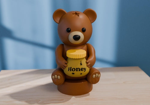 Personalized Teddy Bear Night Light – Custom Baby Room Decor Gift | 4"